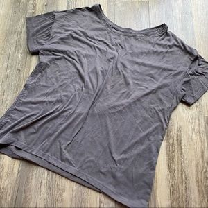 Gray Athleta Short Sleeve Shirt